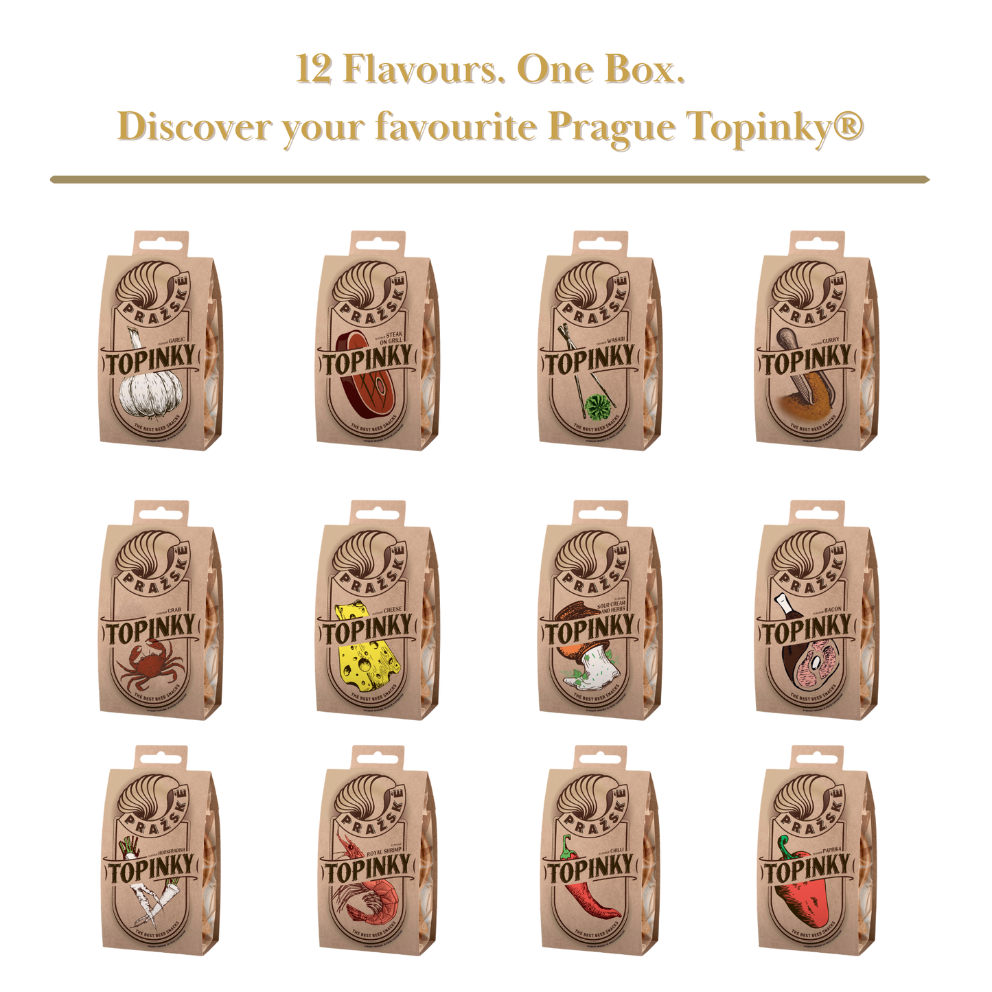 Prazske Topinky   Savoury Snacks  Large Box